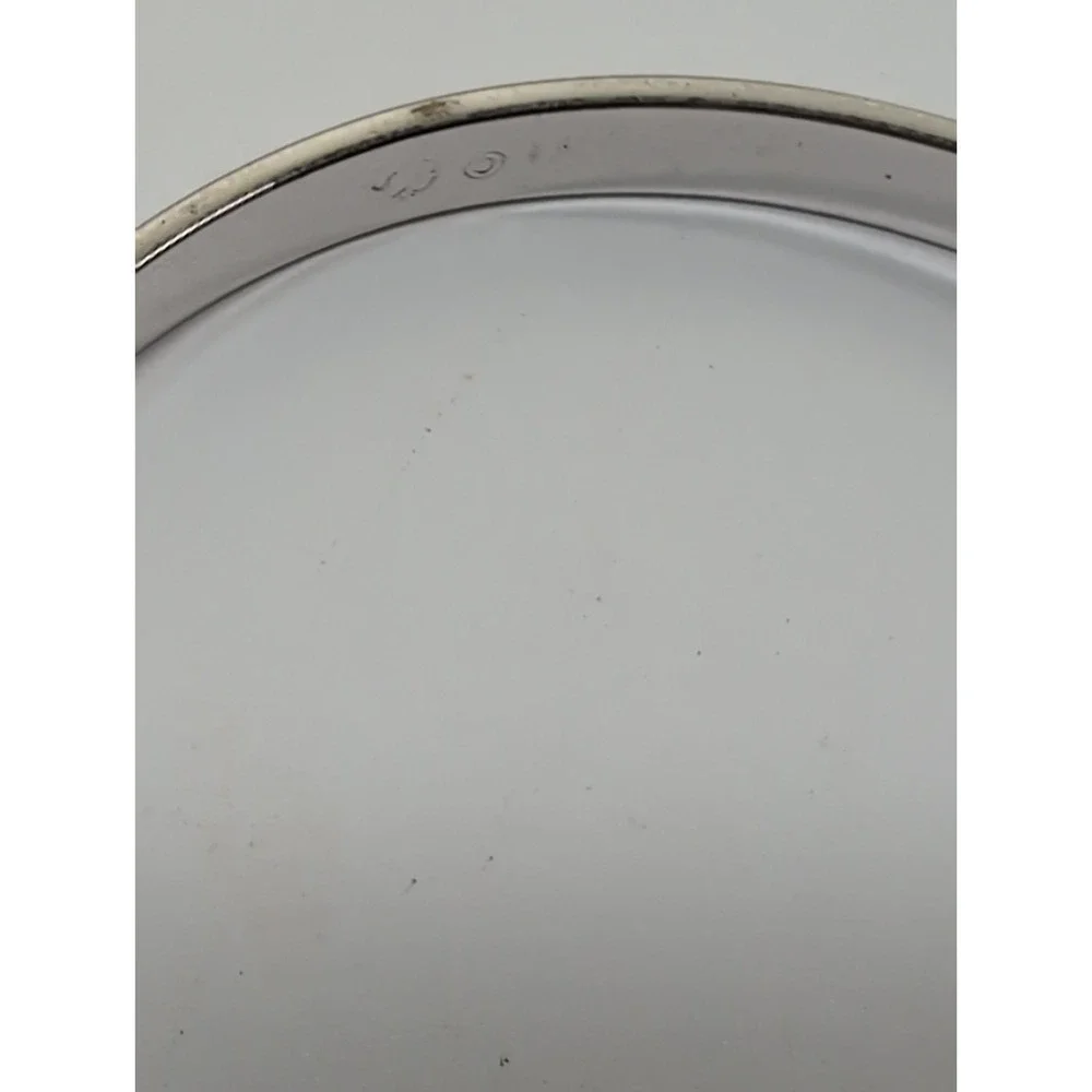 Swarovski Silver Clear Crystal‎ Bangle Bracelet Swan Signed